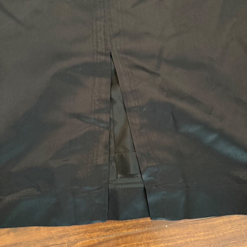 Vintage 60s 70s Nelly de Grab Black Maxi Skirt ILGWU Union Made Size 14 27 Waist - Picture 9 of 14